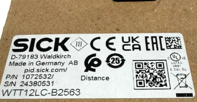NEW SICK WTT12LC-B2563 PHOTOELECTRIC SENSOR 1072532 WTT12LCB2563