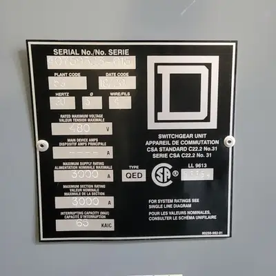 USED 2020 SQUARE D QED