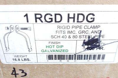 NEW RGD HDG 1" RGD HDG