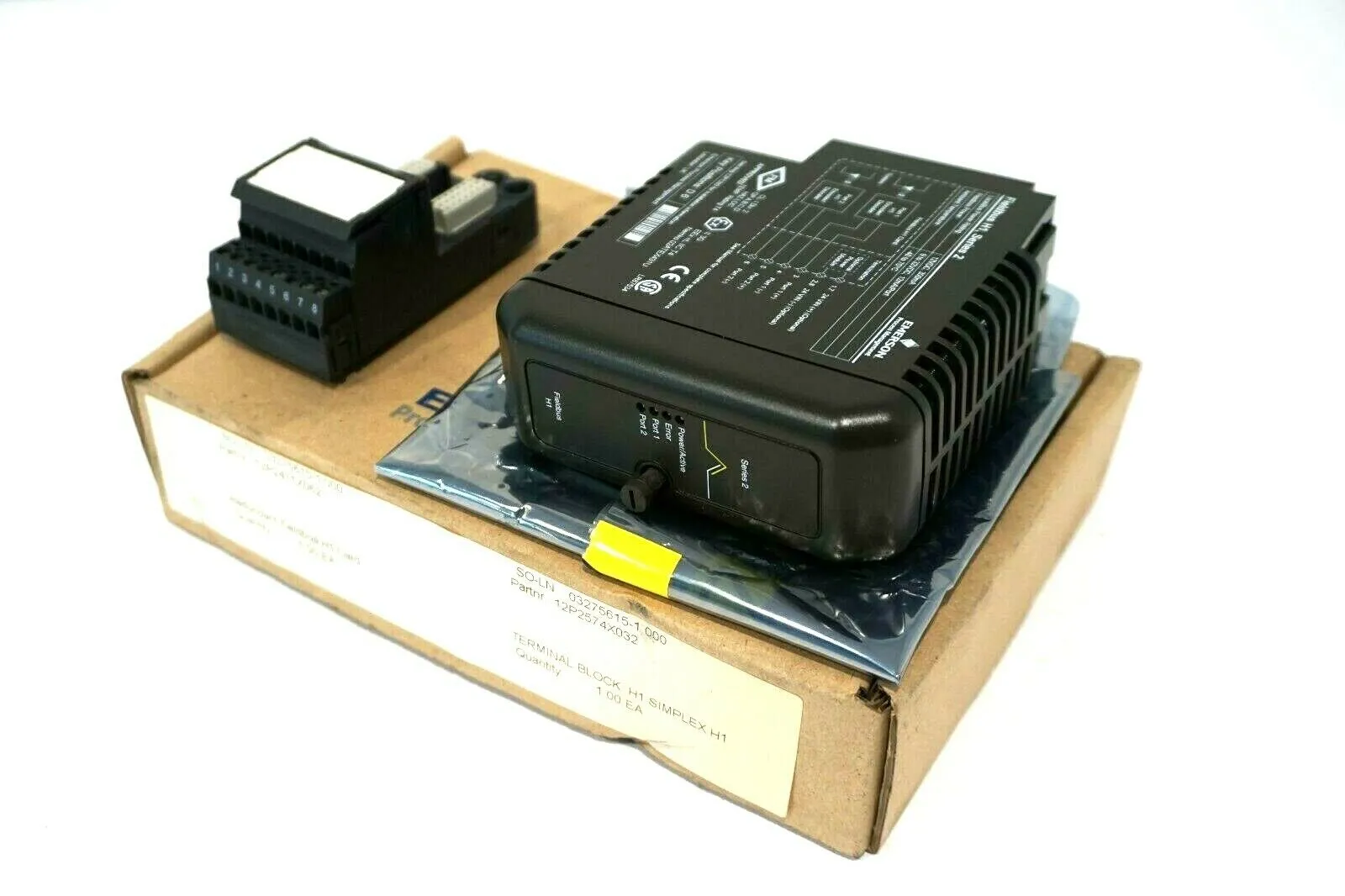 NEW EMERSON DELTAV KJ3242X1-BA1 FIELDBUS H1 SER.2 REV.H 12P2471X062 KJ3242X1BA1