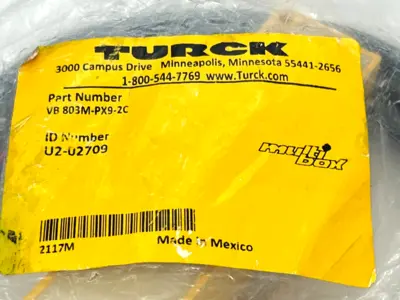 VB 803M-PX9-2C | Turck  Multibox 8-Port Junction Box U2-02709 - New