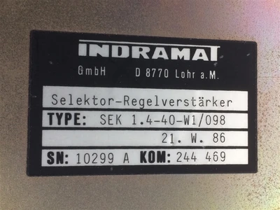 USED INDRAMAT SEK1.4-40-W1/098-