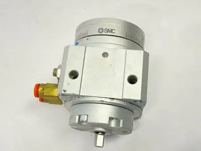 USED SMC PNEUMATIC ROTARY ACTUATOR WITH TABLE 180 DEGREES