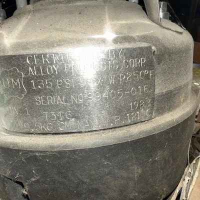 5L S/S Vertical Enclosed Pressure Pot