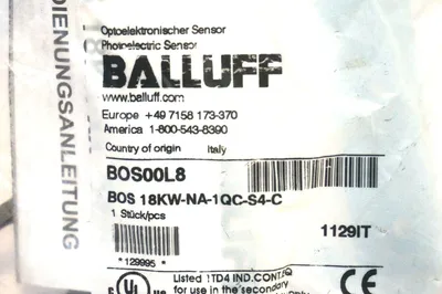 NEW BALLUFF BOS18KW-NA-1QC-S4-C PHOTO SENSOR BOS18KWNA1QCS4C