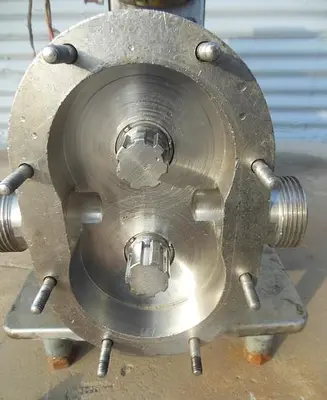 Pump, Positive, Waukesha, Model 025, Stainless Steel, 1.5", 1 HP #S742587