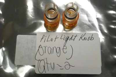 New Orange Pilot Light Knobs (Qty 2)