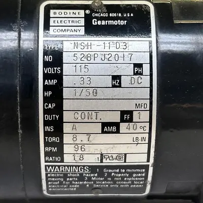 USED BODINE NSH-11D3