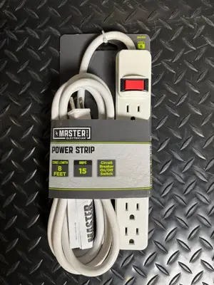 Master Electrician Surge Strips & Power Strips - 3 ft/8 ft cords (510J, 15A) Lot of 6