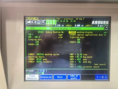 2001 ARBURG 320C-600-100U Injection Molding Horizontal/Vertical | Machinery Network (6)