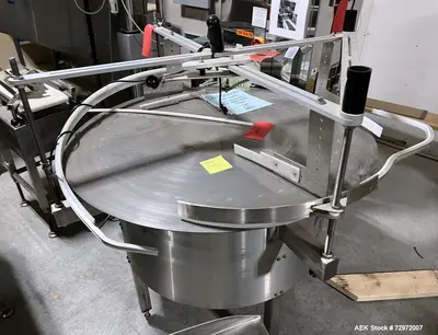 Used PackWest 48" Stainless Steel Unscrambling Table – Guide Rails & Drive