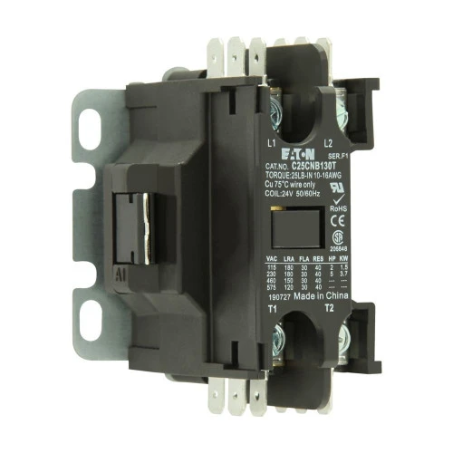Eaton C25CNB140T Definite Purpose Contactor, Quick, 40a, 208-240 Vac, 50/60 Hz [New]