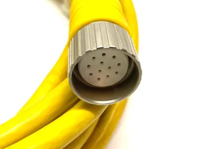 USED ALLEN-BRADLEY SER. A SINGLE ENDED CORDSET M23 12-PIN 20' LENGTH