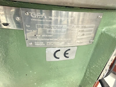 WESTFALIA Disc Stack centrifuge model SC 35-36-177