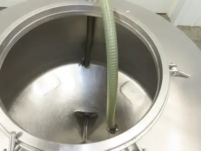 Mobile Stainless Steel Mixing Vessel 136 Gallon Tank Food Grade Sanitary Drain