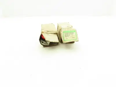 General Electric 468C452G4 Red Indicating Light 480V 30mm 7V Lamp VTG Lot of 2