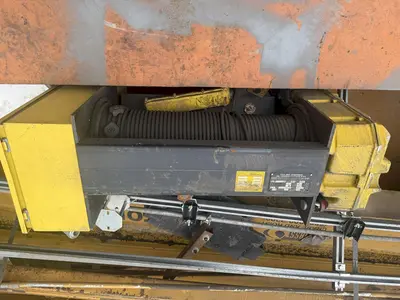 5 TON R&M MATERIAL HANDLING SPACE MASTER II HOIST W/ A FRAME GANTRY CRANE: YOBRO #24621