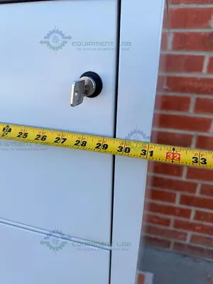 Used FIREKING FIRE-RESISTANT FILE CABINET 52" X 31" X 22" W/ 4 DRAWER MFG 2019 Safety Enclosures California US | Equipment Lab #1482175