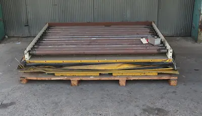 SPC8715  Material Handling Equipment scissor lift table, 2000 lbs. Southworth 63" w x 48" l roller conveyor platform