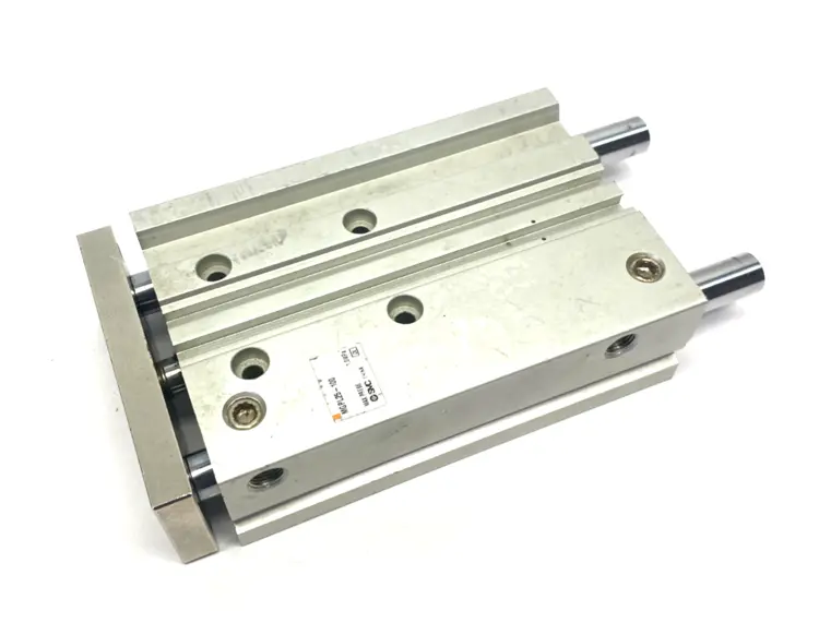 Used SMC COMPACT GUIDE CYLINDER, BALL BEARING, 100MM STROKE Bearings | Maverick Industrial Sales #1111155