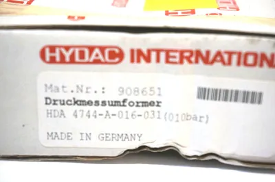 NEW HYDAC 00908651 HDA 4744-A-016-031 908651