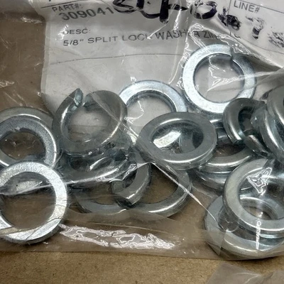 (20) 5/8Hex Bolts Zinc Plated,(20) Hex Nuts,(20) Split Lock Washers + Warranty