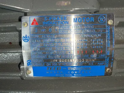 Used TECOWESTINGHOUSE 3A213D6002C Motors (misc) Ohio US | HGR 24 #1503661