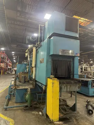 24" x 24" RANSOHOFF 3-STAGE STEEL MESH CONVEYOR PASS THROUGH PARTS WASHER: YOBRO #24301