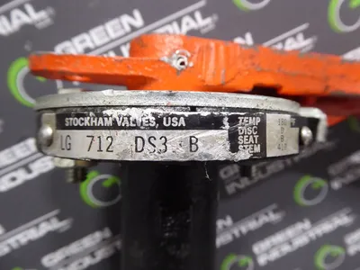 2.5" Stockham LD712-DS3-B Iron Butterfly Valve Used