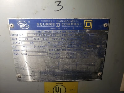 USED SQUARE D 30T3H