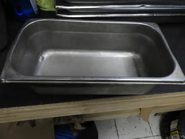 Used Falcon Restaurant Supply Used 1/3 Size Stainless Steel Steam Table / Hotel Pan - 4" Deep Steam Pans Illinois US | Falcon Restaurant Supply #1376554