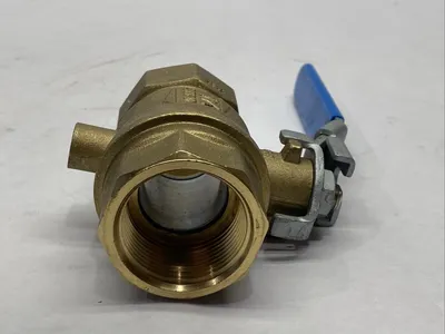 S.93 CW617N | RUB  Vented Ball Valve Brass 1-1/4" NPT - Used