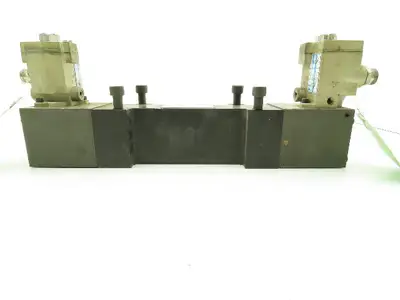 BOC Water Hydraulics Ross Solenoid Spool Valve Block 5 Port 2 Pos Pneumatic
