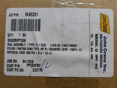 John Crane M49261 Seal Assembly Type 21 2.375 in  PP046FBY New