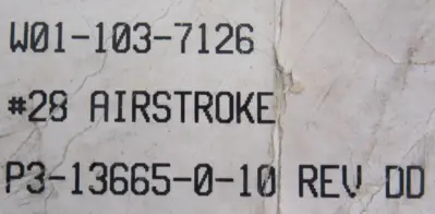 NEW FIRESTONE #28 AIRSPRING W01-103-7126 350-50-211 90458500N00000101