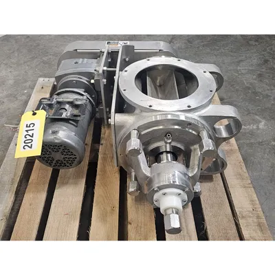 Used 8" Sanitary Quick Clean Stainless Steel Rotary Airlock Valve