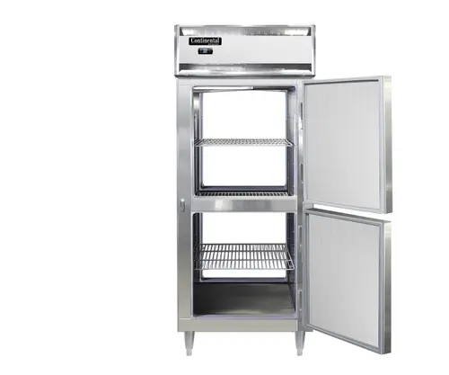 Continental D1FXNSAPTHD 36 1/4" Designer Line One Section Pass Thru Freezer, (4) Right Hinge Solid Doors, 115v