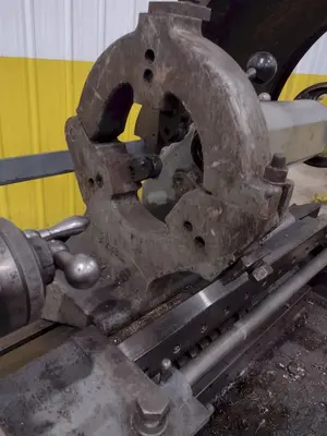 15" X 32" MANNAIONI MAN-AU-CYCLE THREADING LATHE, 4" HOLE: STOCK #16992