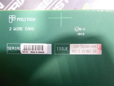 Positron 751340 Teleline 2 Wire HDSL Isolator Card 220-751340-401 Rev. 5 Used