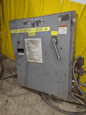 4" CAPACITY ULTRASONIC BAR & TUBE CONTINUOUS WASHER: STOCK #22589