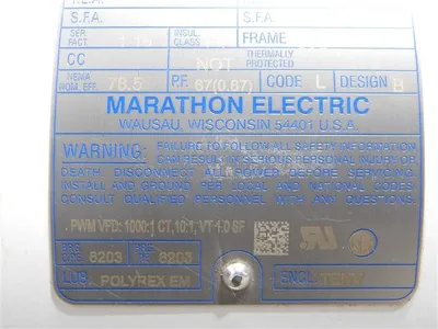USED MARATHON RVL56T17V5336B B