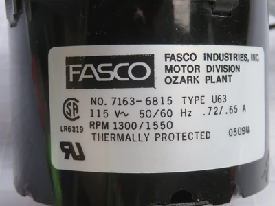 Used FASCO _UNKNOWN_ Electronic Component Fans Texas US | OCO Industrial #1691203