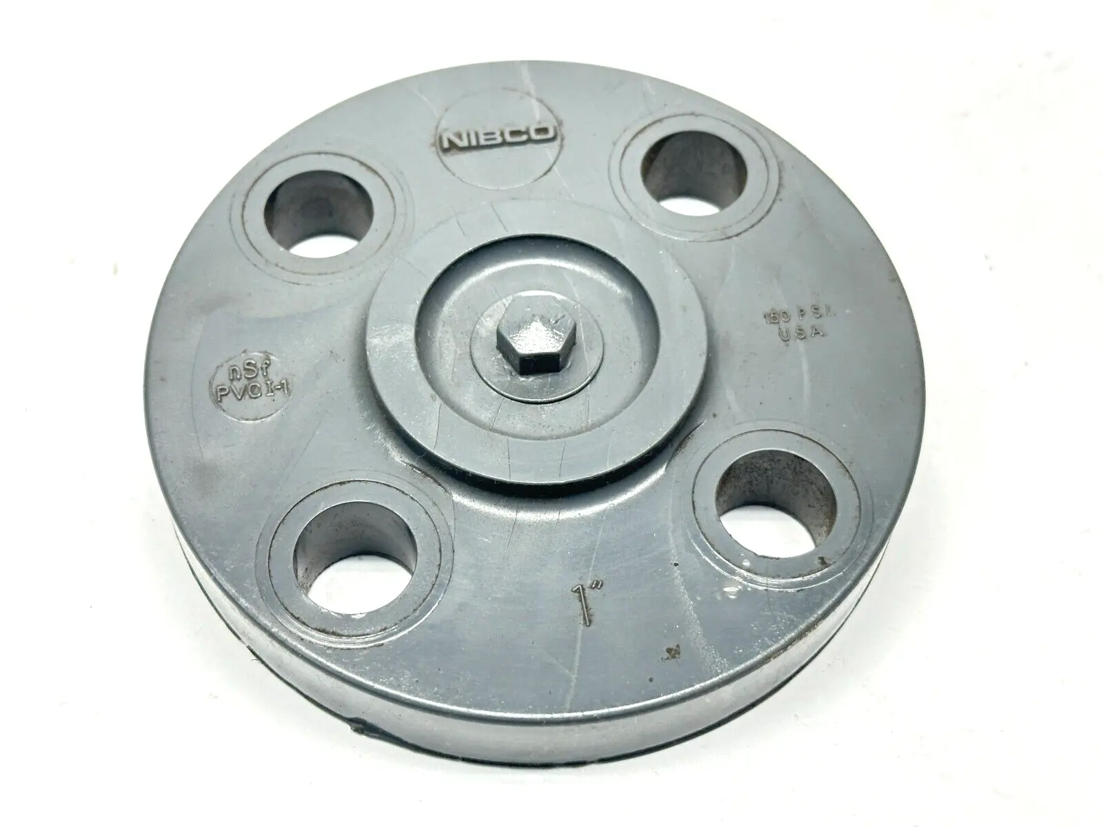 4519-H, CA16400 | Nibco 4519-H 1" Blind Flange PVC Schedule 80 CA16400 - New Other