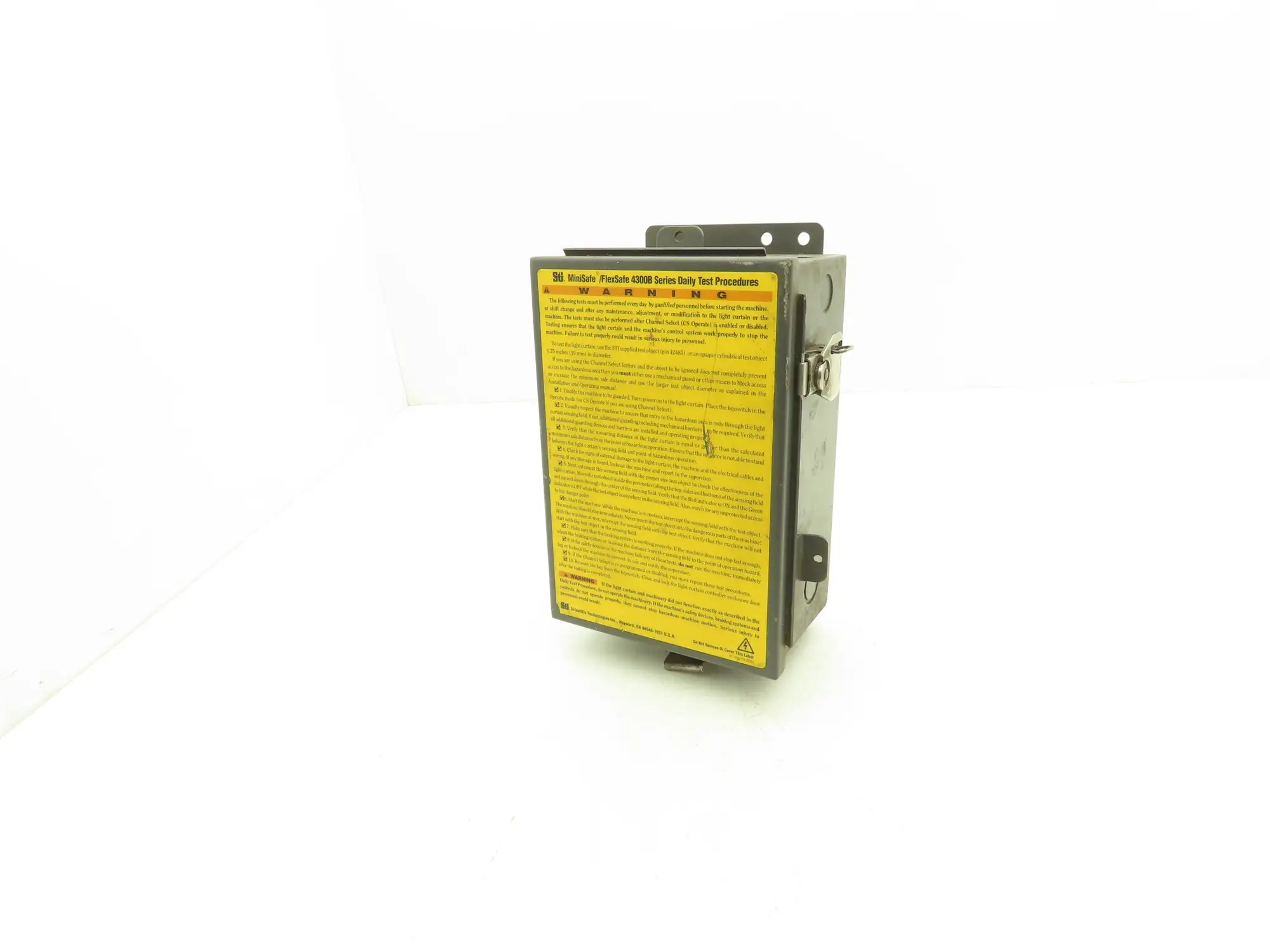 STI 43268-03 Mini Safe Flexsafe 4300B Light Curtain Control Box MS4312B