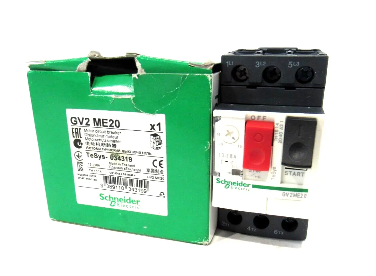 NEW SCHNEIDER ELECTRIC GV2 ME20 CIRCUIT BREAKER GV2ME20