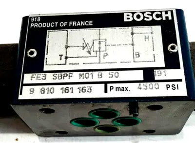 NEW BOSCH FE3 SBPF M01 B 50 DIRECTIONAL CONTROL VALVE 9810161163 FE3SBPFM01B50