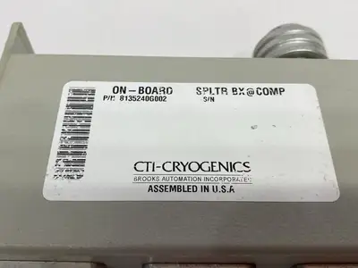 USED CTI CRYOGENICS CRYO-TORR ON-BOARD SPLITTER BOX