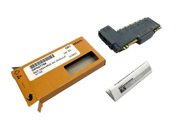 Used B&R REV. 00 ANALOG INPUT MODULE 4-INPUTS 13-BIT CONVERTER PLC Input & Output | Maverick Industrial Sales #1098879