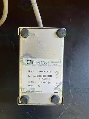 USED GLAS COL 104A PL312 HEATING MANTLE CONTROLLER  120 VAC, 12 AMP