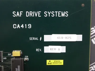 SAF Drive Systems CA419 Interface Card Rev. A Used